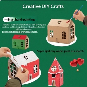 Jouet YD pour Noël, ensemble de maison en papier à faire soi-même pour les enfants de 7 à 12 ans, cadeau écologique - Product Image 1