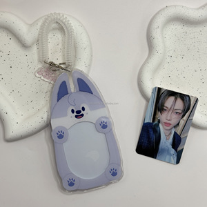 2025 venta al por mayor personalizado Kpop Sk Bp Bt Ive En Atee marco de fotos acrílico 3 pulgadas Mini tarjeta pantalla Photocard titular con llaveros - Product Image 1