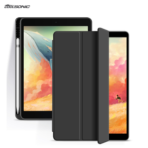 2023 nouveau étui en cuir PU intelligent antichoc couverture arrière en Silicone avec porte-crayon <span class=keywords><strong>Folio</strong></span> support étui pour iPad Air 4/5 10.9 2022 - Product Image 1