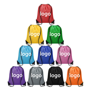 Sac à dos de sport en polyester et nylon, personnalisé, imperméable, avec cordon de serrage, pour la promotion en gros - Product Image 1