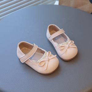 Chaussures pour filles, chaussures de princesse <span class=keywords><strong>à</strong></span> nœud papillon, printemps automne, antidérapantes, semelle souple, chaussures de marche - Product Image 3