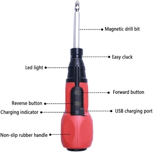 Destornillador eléctrico de 3,6 V, destornillador inalámbrico con Cable de carga USB LED frontal recargable <span class=keywords><strong>Manual</strong></span> - Product Image 5