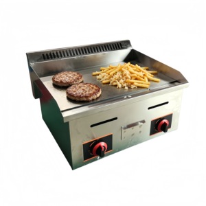 Gril et plancha à gaz professionnels en acier inoxydable pour restaurants et chariots de restauration, idéaux pour la cuisson de steaks - Product Image 2