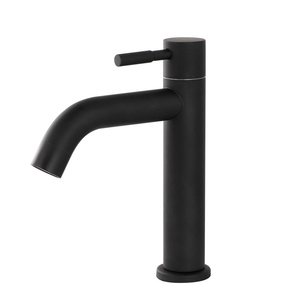 <span class=keywords><strong>Robinet</strong></span> de lavabo moderne à poignée unique en acier inoxydable SUS304 noir, à montage sur plan, avec fonction de mesure, trou unique, garantie de 3 ans - Product Image 5