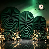 ANNIELU Lot de housses de fond de scène drapées en spandex, sans plis, pour mariages, événements, anniversaires et décorations de cabines photo