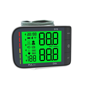 Ev kullanımı için doğru LCD ekran elektrikli kalp hızı ve BP ölçümü ile profesyonel dijital bilek kan basıncı monitörü - Product Image 2