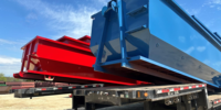 Bac à déchets en acier Q235 peint par pulvérisation, grand bac à ordures, gestion des déchets, garantie 1 an
