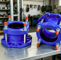 Adaptor Flens Fleksibel Besi Cor Daktile Kompensator Kopling Pipa Universal DN50 DN100 10/16