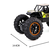 Coche Todoterreno RC 4WD 2.4G 1:16, Camioneta Monstruo a Control Remoto, Juguete para Interiores y Exteriores de 50 m