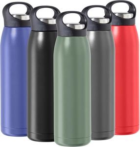 Stainless <b>Steel</b> Insulated Water <b>Bottle</b>- Double Wall Vacuum Insulated, Travel Thermos, 17oz - Product Image 1