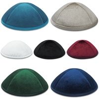 Kippa de Terciopelo Italiano al por Mayor con Logotipo Personalizado, Gorro Judío, Kippah, Kippot, Yarmulke para Bodas