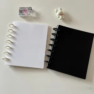 Wholesale Journal notebook Art supplies memory album custom size logo Disc Binding Ring book