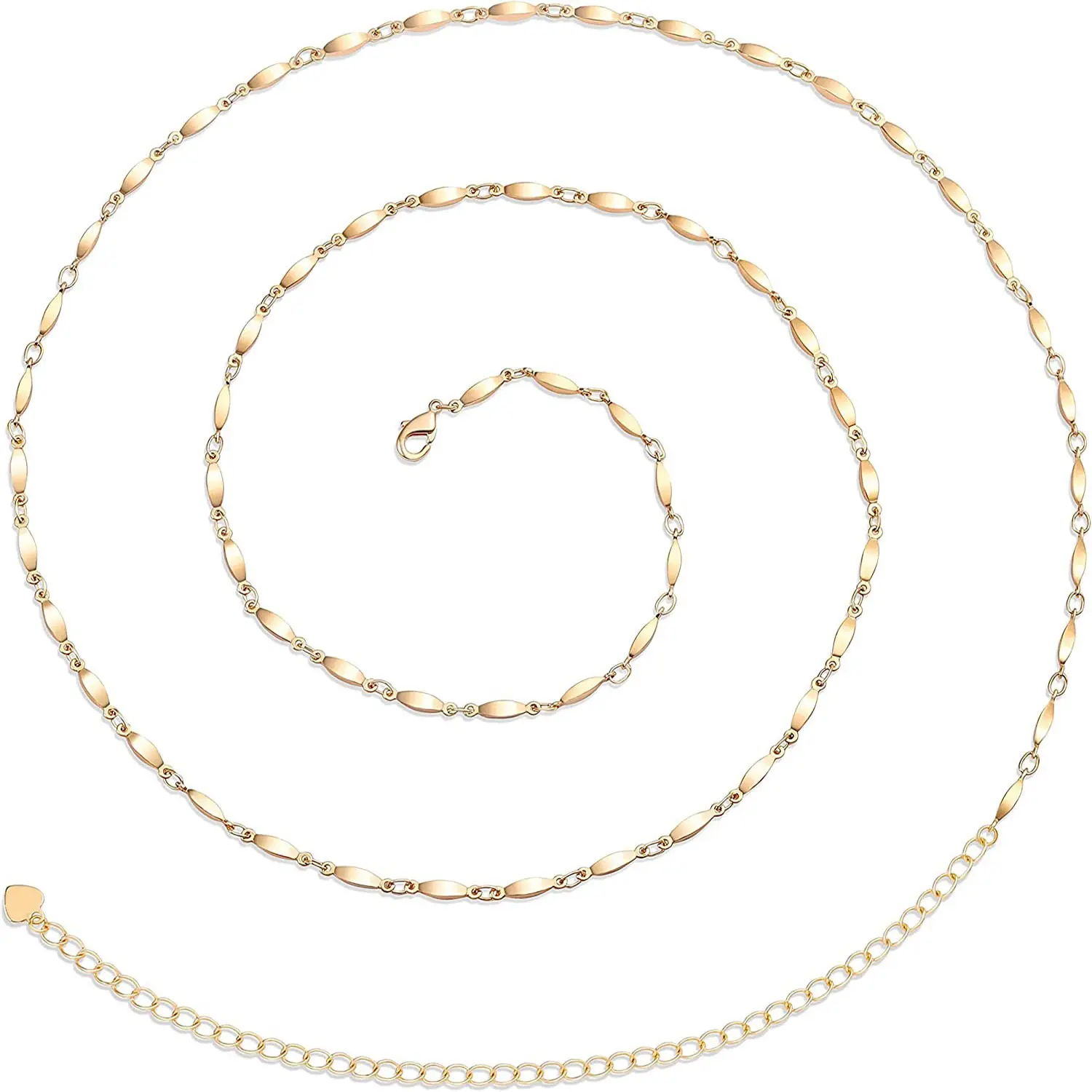 Wholesale 18k Gold Plated Fashion High Quality Jewelry Serpentine Sexy Belt Body Chain For Anniversaries.