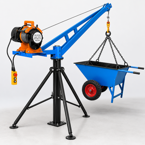 Mini Grúa de Servicio Pesado con Polipasto Eléctrico de Cable Metálico para Elevación de Materiales de Construcción en Techos y Edificios - Product Image 2