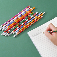 Kerststudent Standaard Potloden Set Met Hb Potlood Gum School Accessoires Voor Studenten En Prijzen