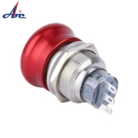 Interrupteur à bouton-poussoir métallique 3v 12v Micro illuminé Ip67 étanche momentané 22mm