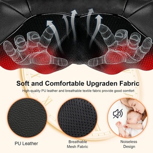 Masajeador de Cuello y Hombros PU Negro para Cuidado Corporal, Relajación, con Ajuste de Calor, Regalo para Días Festivos, Uso en Oficina y Lectura - Product Image 5