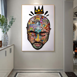 Graffiti Art toile peinture Art mural rappeur abstrait de <span class=keywords><strong>2pac</strong></span> affiches et impressions Street Art image pour salon décoration de la maison - Product Image 3