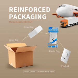 Trắng Đen PC Chất liệu <span class=keywords><strong>118</strong></span>*72 Bảng điều chỉnh Nam Mỹ tiêu chuẩn Thái Lan loại 3 cực tường ổ cắm và 1 băng đảng 1 cách chuyển đổi ánh sáng - Product Image 5