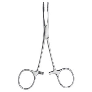Pinces hémostatiques pour moustiques en acier inoxydable, droites et courbées, instrument chirurgical manuel en métal pour salle d'opération et clinique vétérinaire - Product Image 2