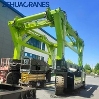 Chariot transpalette conteneurisé de haute qualité 5-80 tonnes à pneus en caoutchouc pour manutention de conteneurs portuaires certifié CE