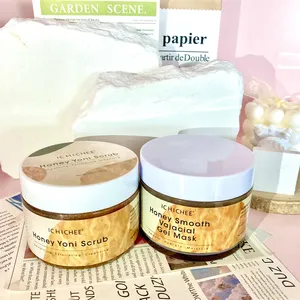 Honey yoni kit grosir gel cuci vagina, kebersihan intim wanita label pribadi keseimbangan ph vagina organik
