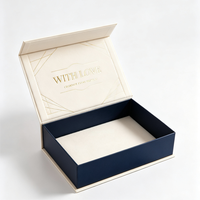 Boîte cadeau magnétique personnalisée, emballage rigide de luxe, boîte pliante avec logo pour cadeau d'entreprise, cadeau premium, vente en gros