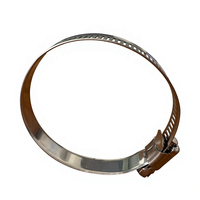 Collier de serrage américain réglable 12,7 mm à bande perforée, zingué, à vis sans fin W1 pour pompe de jardin et machines agricoles