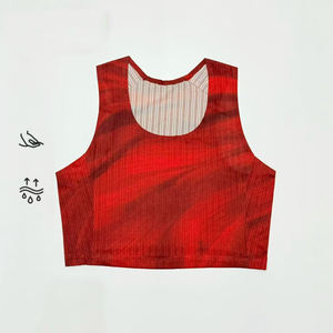 Top Deportivo Corto de Malla Transpirable para Mujer, con Logotipo Personalizado, Sexy, Sin Costuras, para Correr, Hacer Ejercicio o Gimnasio - Product Image 5