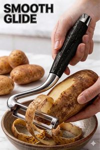 Éplucheur <span class=keywords><strong>de</strong></span> légumes et <span class=keywords><strong>de</strong></span> <span class=keywords><strong>pommes</strong></span> <span class=keywords><strong>de</strong></span> <span class=keywords><strong>terre</strong></span>, lame en acier inoxydable tranchante, épluchage facile, compatible lave-vaisselle, pour fruits et légumes - Product Image 5
