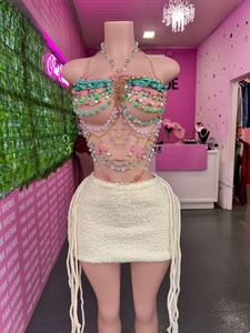 Conjunto de Top Corto Halter Sexy y Minifalda para Mujer, Estilo Y2K, Conjunto de Minifalda Ajustada, Conjunto de Dos Piezas para Mujer, Ropa de Verano, Ropa de Club - Product Image 6