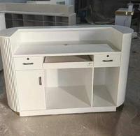 Mobilier de bureau moderne pour hôtel Comptoirs de réception pour salon de beauté Comptoir de réception pour magasin de détail blanc Comptoir de caisse Réception