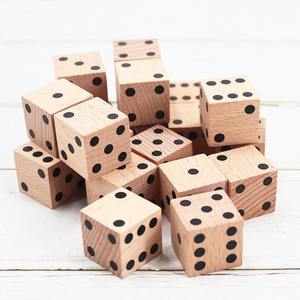 Juego de Dados de Madera Maciza Más Demandado para Juegos de Mesa y Juegos de Rol, Disponible para Suministro Mundial - Product Image 1