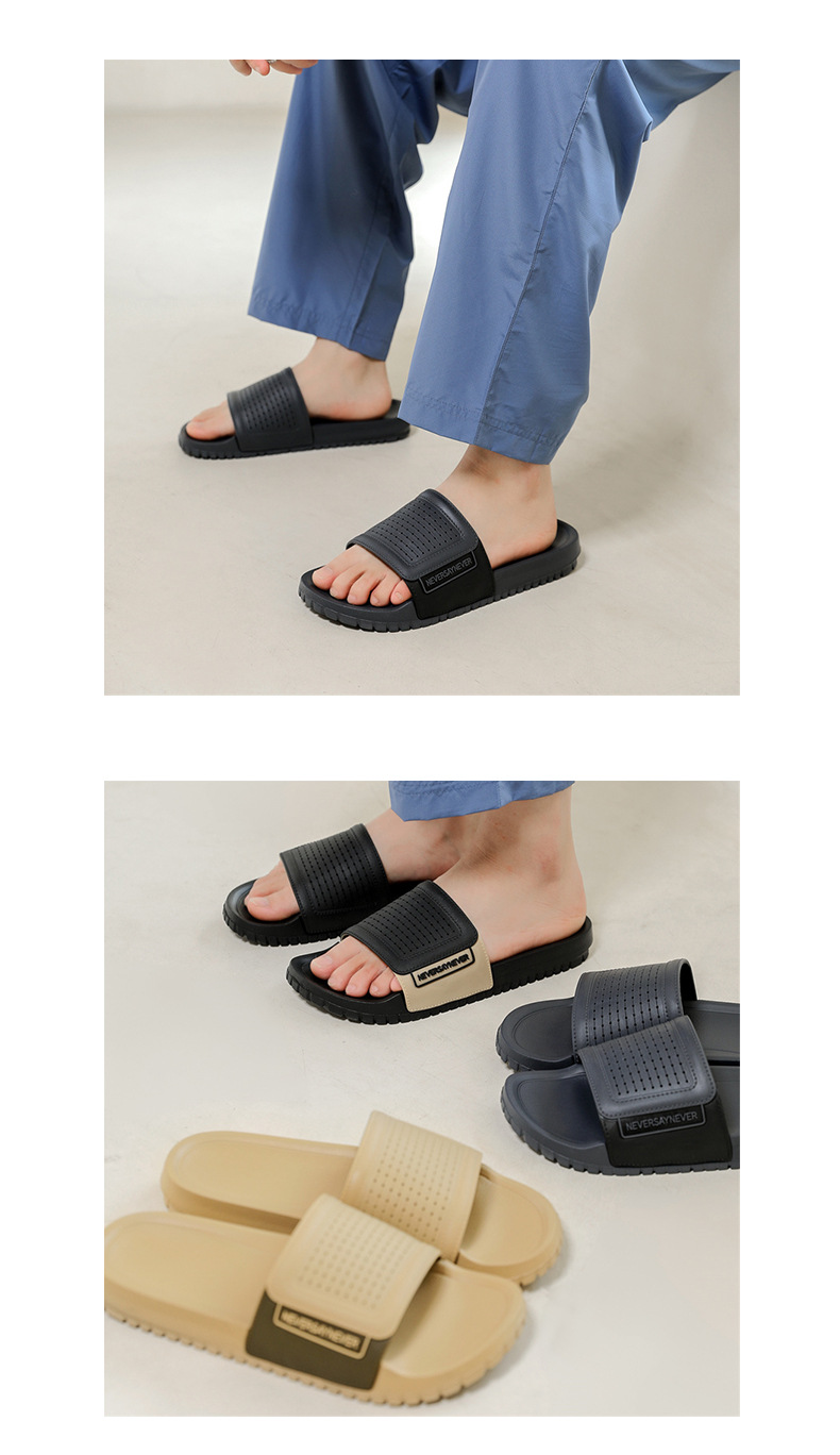 High Quality Non-slip Bath Slippers for Women and Men House Thick Platform Sole Slides