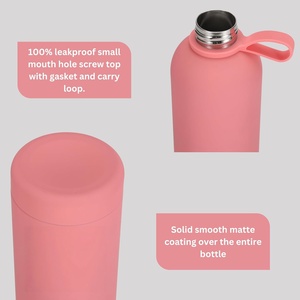 Bouteilles isothermes à double paroi avec logo personnalisé, 350 ml, 500 ml, petite ouverture, en acier inoxydable, bouteille d'eau de sport pour les voyages - Product Image 5
