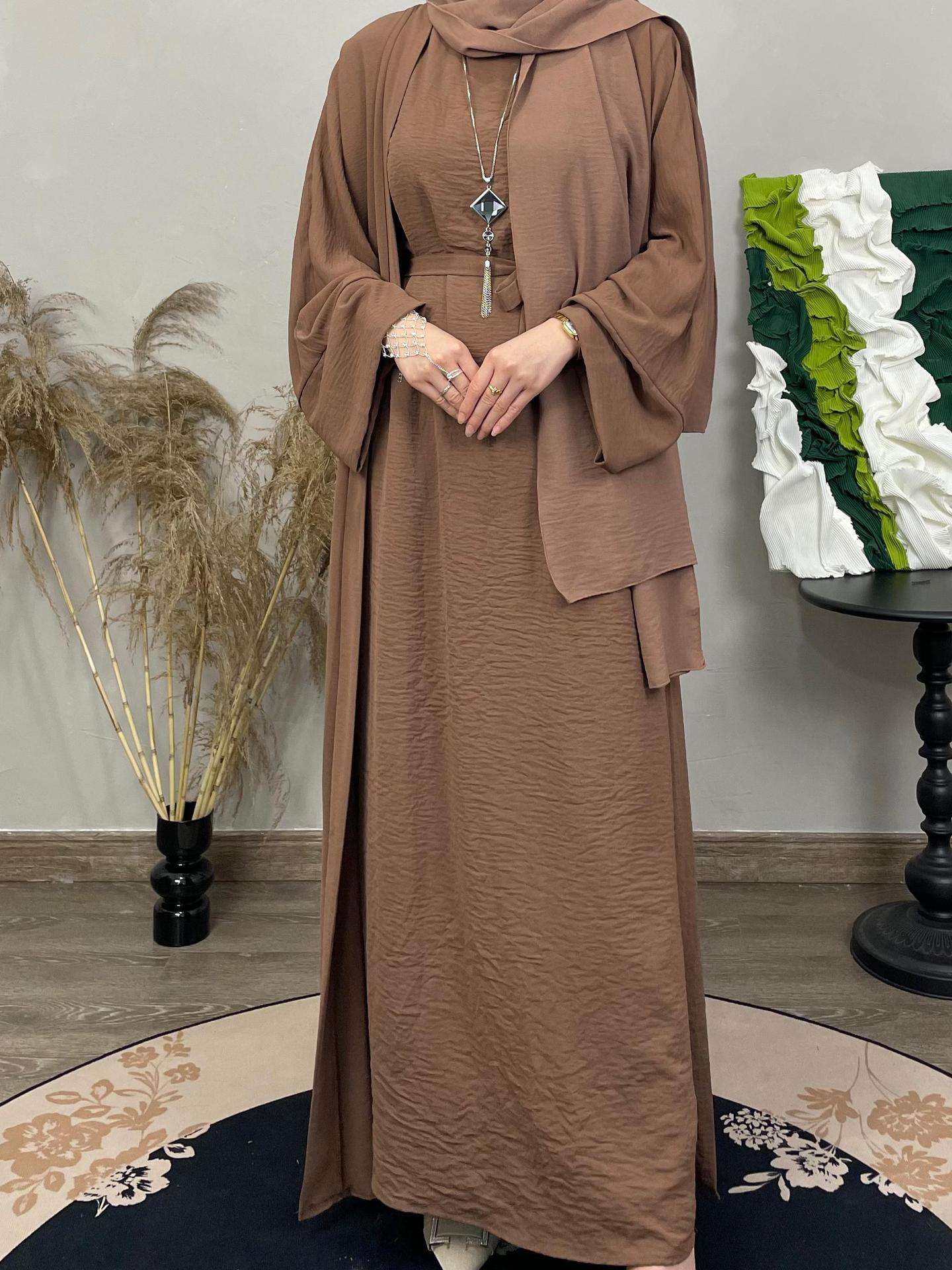 Coffee-colored + headscarf