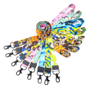 Eco-Friendly <b>Polyester</b> <b>Lanyard</b> With Cute Anime & Cartoon Characters Print Custom Logo Included - Product Image 3
