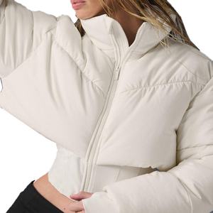 Manteaux d'hiver légers réversibles pour femmes sur mesure, coupe-vent, doudounes matelassées à capuche, style boxy - Product Image 3