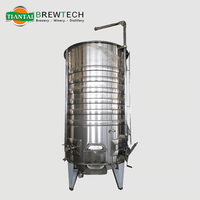 Fermenteur à vin carré à ouverture supérieure de 2500 L en acier inoxydable SUS304 pour le processus de fermentation des raisins rouges