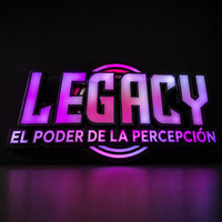 Letras de Canal LED Iluminadas Frontalmente en 3D Personalizadas para Bares y Discotecas, Letras Grandes de Aleación de Aluminio sin Marco para Decoración de Tiendas