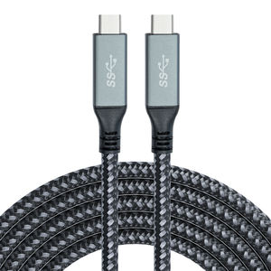 Type-C USB <b>Cable</b> Nylon Braided Aluminum Connector 3A Fast Charging Computer Data <b>Cable</b> - Product Image 2