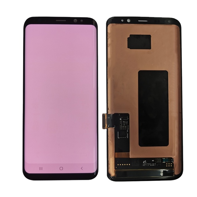 Original AMOLED for Samsung Galaxy S8 G950A G950U G950F G950V LCD Display Touch Screen Assembly with Moderate Burn Marks