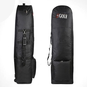 Couvertures de <span class=keywords><strong>voyage</strong></span> de sac de golf en nylon pliantes à prix réduit avec roues Sac d'aviation de golf portable pour la protection du sac de <span class=keywords><strong>club</strong></span> de golf - Product Image 3