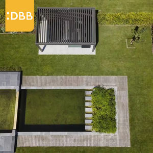 Pergola moderne à persiennes Pare-soleil extérieur avec cadre en aluminium et toit en métal réglable et étanche à la pluie, terrasse <span class=keywords><strong>de</strong></span> <span class=keywords><strong>jardin</strong></span> - Product Image 4