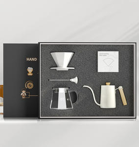 ISStapromo Cadeaux Barista Outil Verser Sur <span class=keywords><strong>Cafetière</strong></span> Ensemble <span class=keywords><strong>Cafetière</strong></span> Dripper Kit Café Thé Ensembles pour Cadeau - Product Image 2