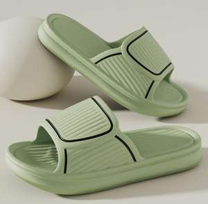 Internet celebrità comode pantofole estive per gli uomini antiscivolo suole morbide senza odore suono per uso esterno bagno coppie - Product Image 4