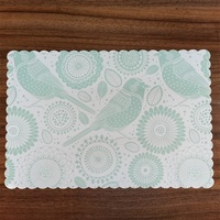 1 pièce de Table en papier, 100 feuilles, pour salle à manger, bord festonné, tapis de Table coloré, parfait pour les fêtes et noël
