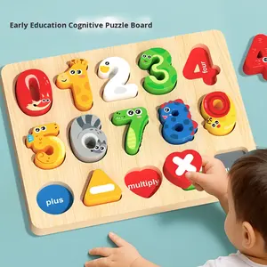 Weixuan Yefei Nuovo Puzzle Educativo con <span class=keywords><strong>Alfabeto</strong></span> e Numeri, Gioco in Legno per Bambini 5-7 Anni - Product Image 4