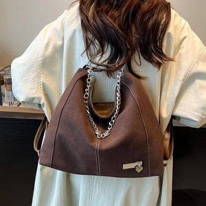 Borsa a <span class=keywords><strong>Tracolla</strong></span> in Pelle Scamosciata di Alta Qualità con Design Speciale, Produttori di <span class=keywords><strong>Borse</strong></span> da Donna - Product Image 3