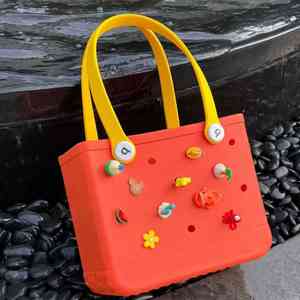 Petit Mini Sac Fourre-tout en Silicone pour Femmes, Sac de Plage Lavable en Gelée, Sac à Main Étanche Portable, Sac Bogg Eva en Promotion - Product Image 3